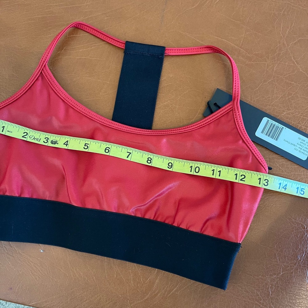 NWT Noli Cherry Liquid Leggings & Sports Bra Set Small Red - Picture 12 of 12